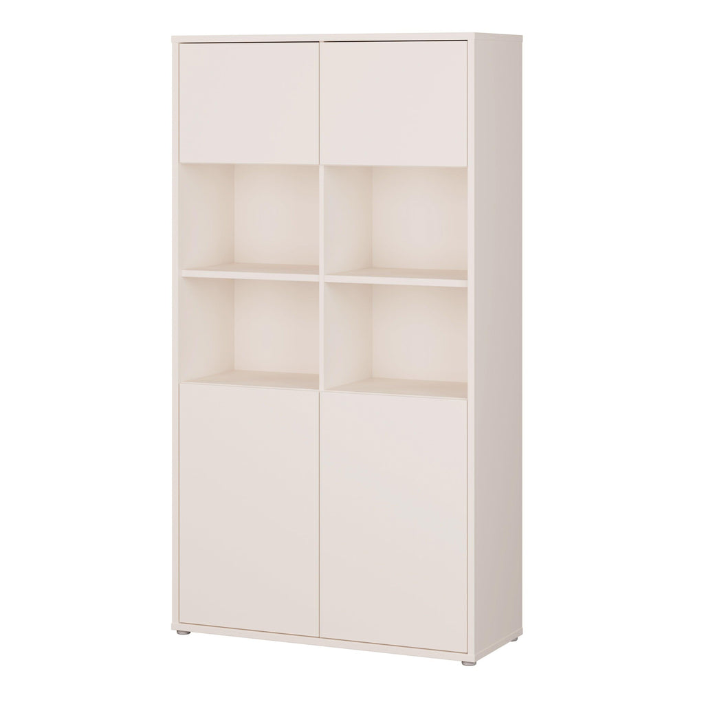 Alice Springs Wide Storage Cabinet 4 Doors Push-to-Open & 2 Central Shelves Sand - image 3