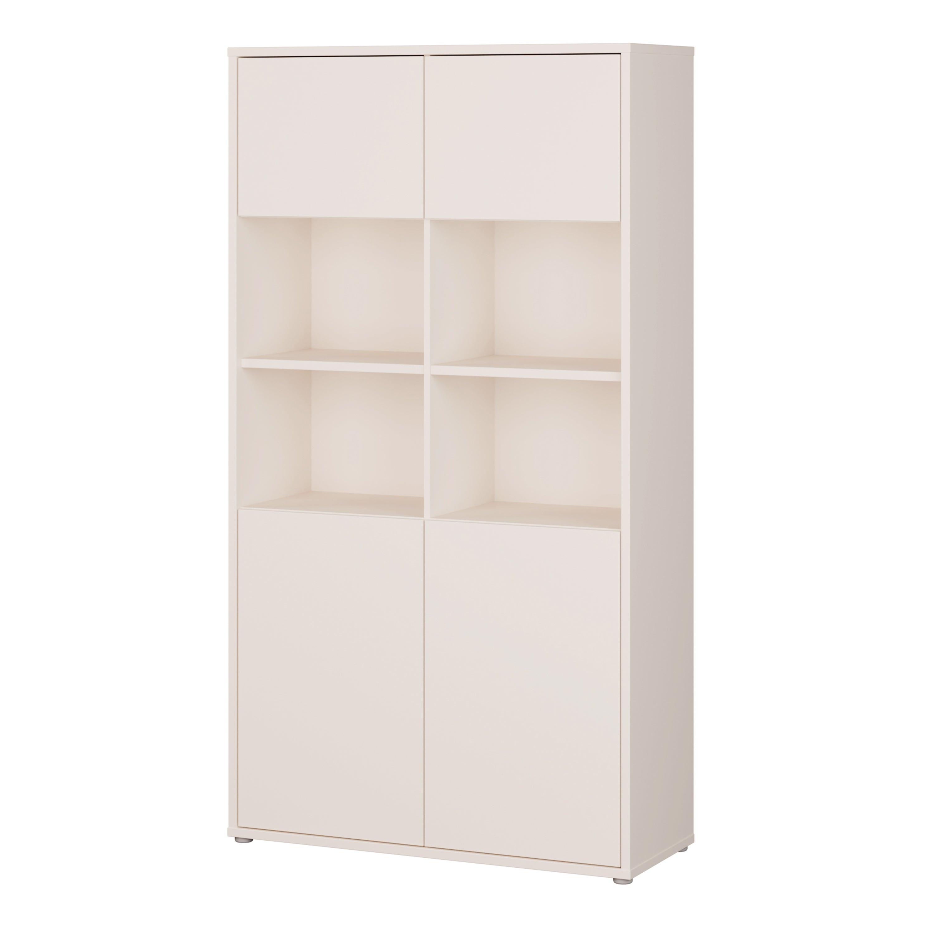 Alice Springs Wide Storage Cabinet 4 Doors Push-to-Open & 2 Central Shelves Sand - image 3