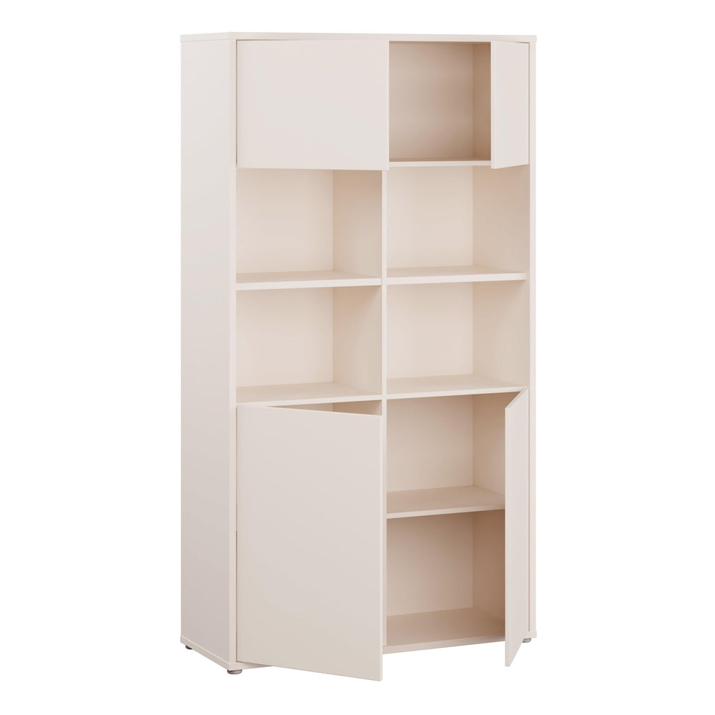 Alice Springs Wide Storage Cabinet 4 Doors Push-to-Open & 2 Central Shelves Sand - image 4