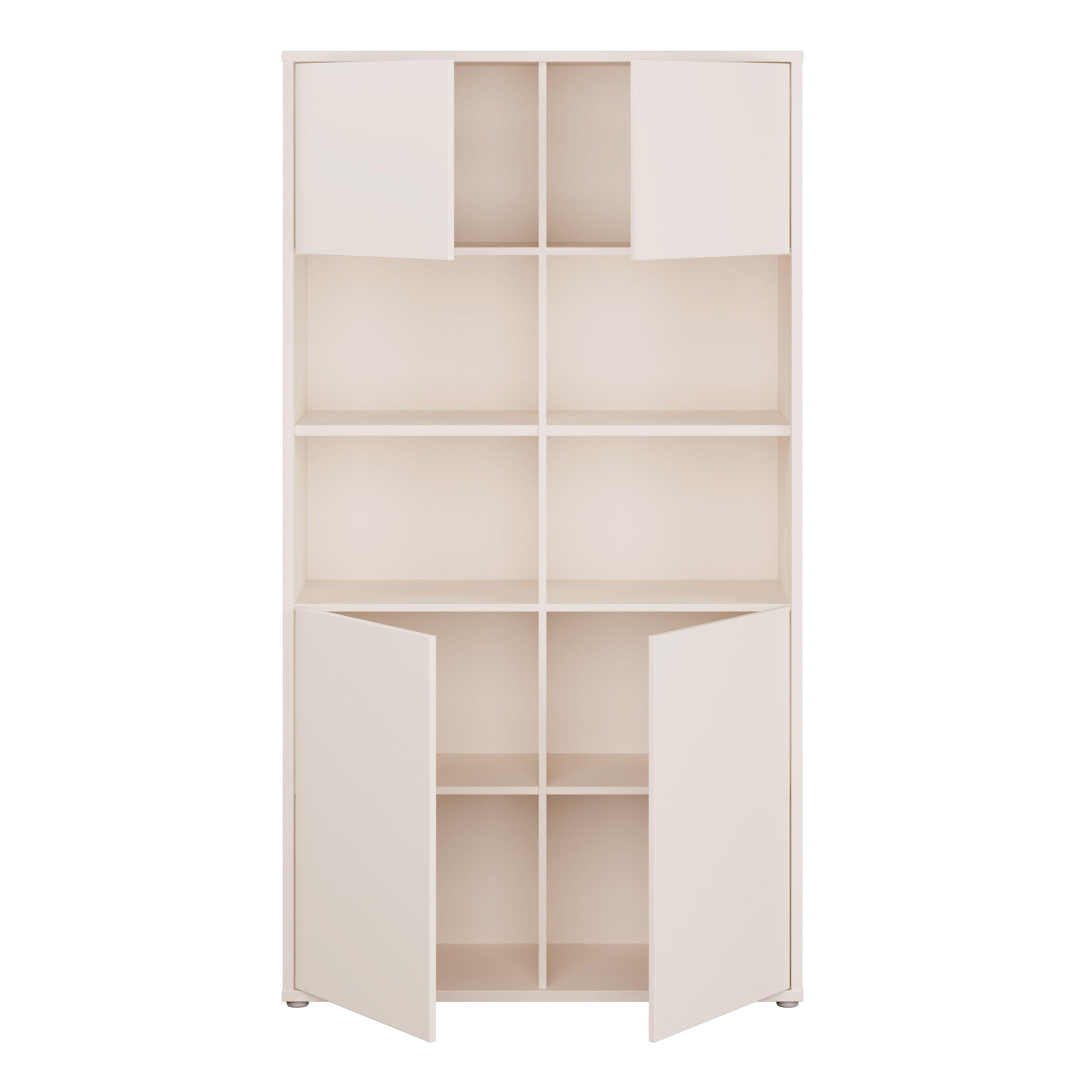 Alice Springs Wide Storage Cabinet 4 Doors Push-to-Open & 2 Central Shelves Sand - image 5