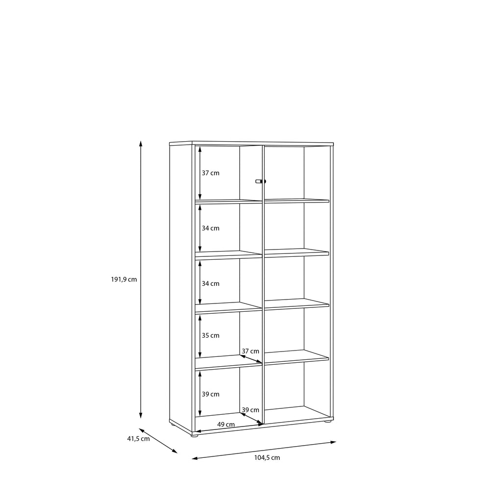 Alice Springs Wide Storage Cabinet 4 Doors Push-to-Open & 2 Central Shelves Sand - image 9