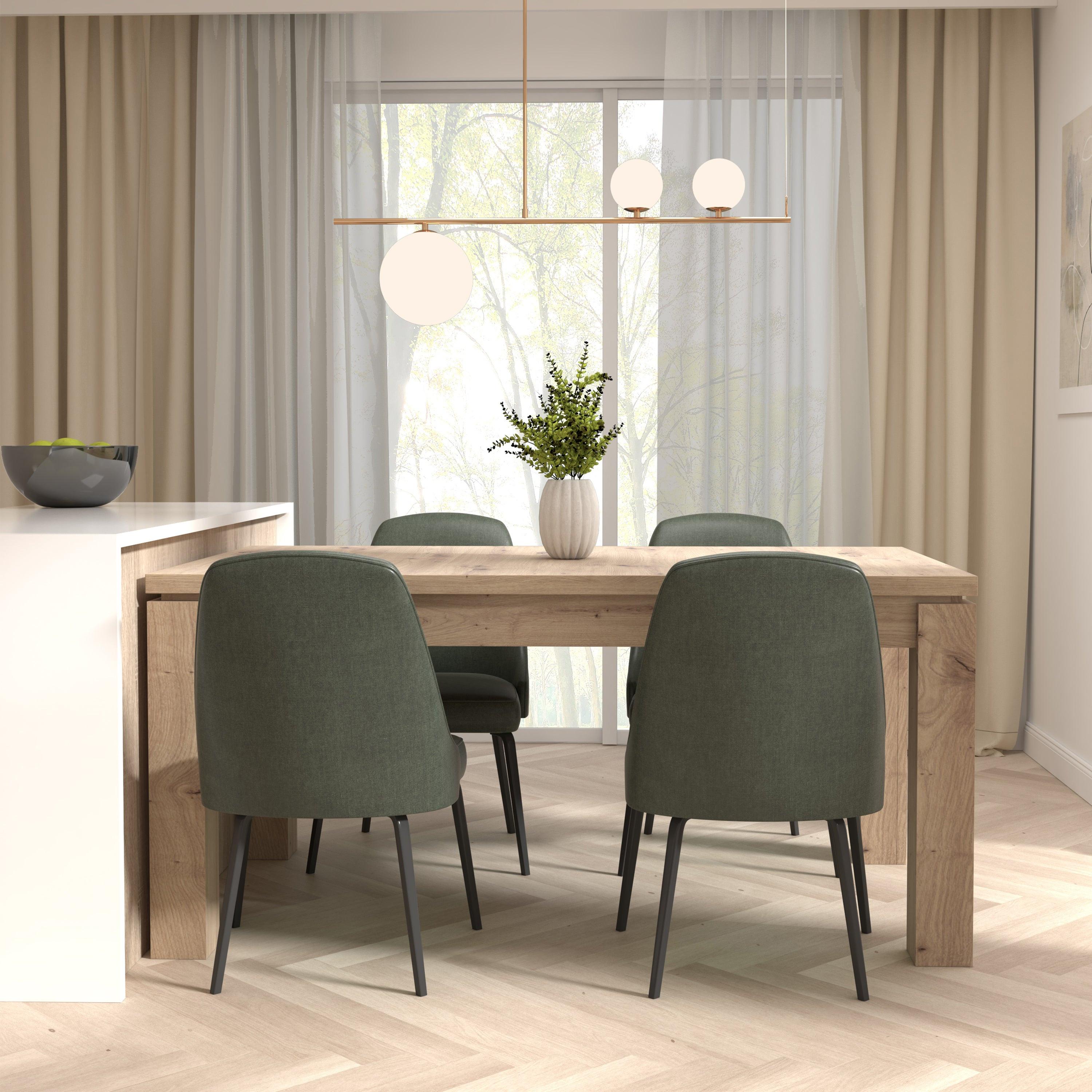 Trondheim Extending Dining Table in Artisan Oak - image 5