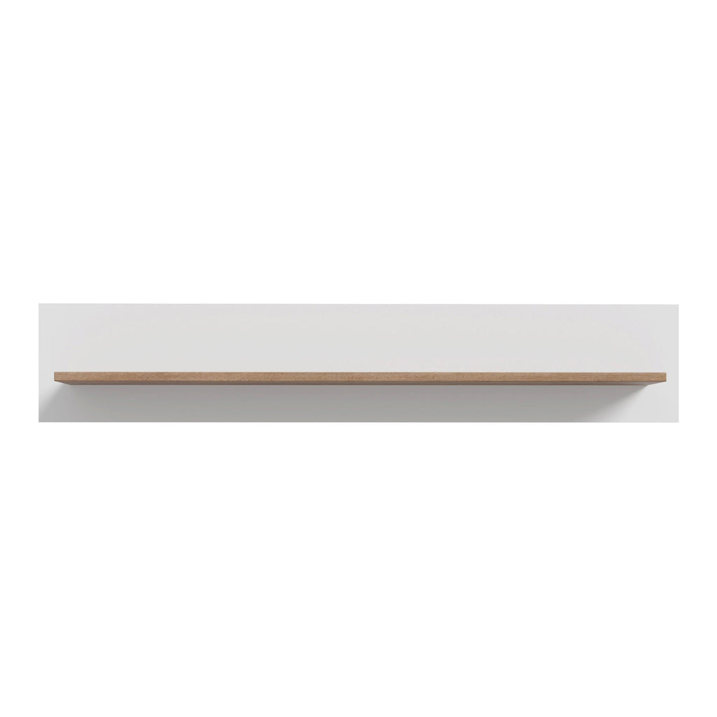 Wensley Wall Shelf in Light Grey and Oak - image 2