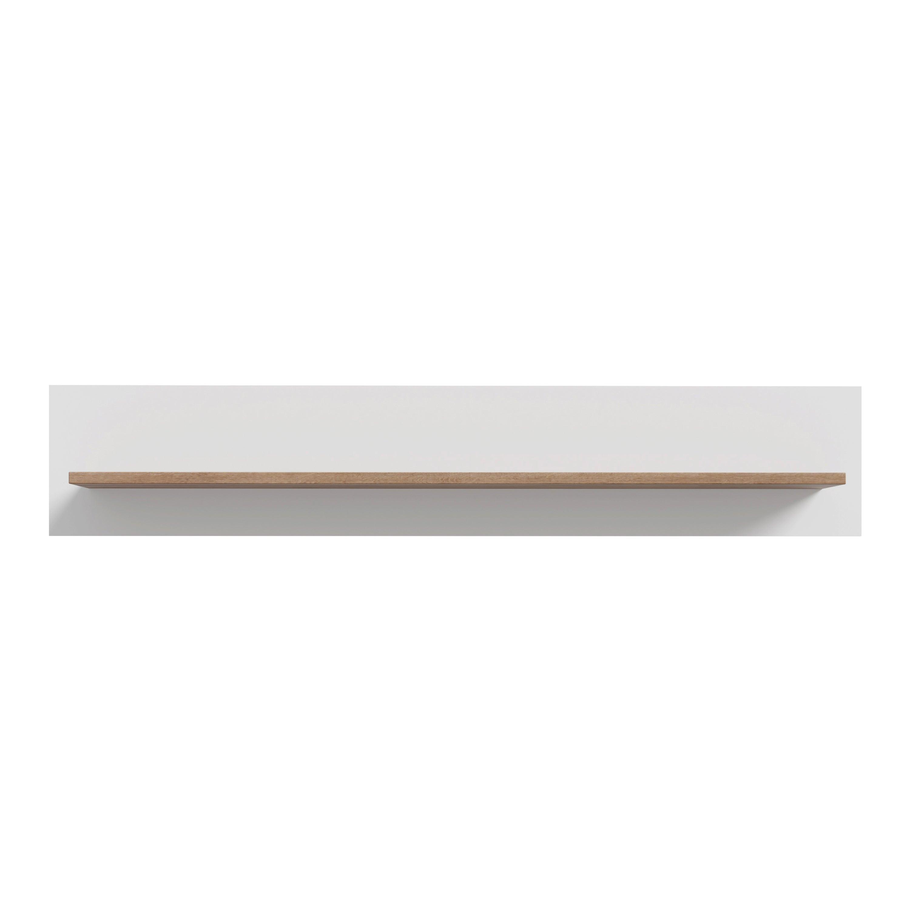 Wensley Wall Shelf in Light Grey and Oak - image 2