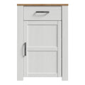 Bohol 1 Door 1 Drawer Shoe Cabinet in Riviera Oak/White - image 2