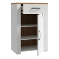 Bohol 1 Door 1 Drawer Shoe Cabinet in Riviera Oak/White - image 3