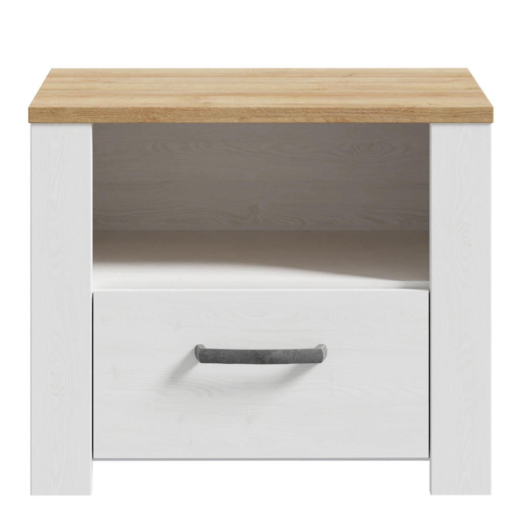 Bohol 1 Drawer Bedside I n Navy Oak - image 2