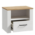 Bohol 1 Drawer Bedside I n Navy Oak - image 3
