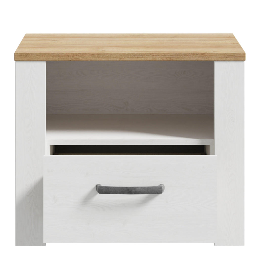 Bohol 1 Drawer Bedside I n Navy Oak - image 4