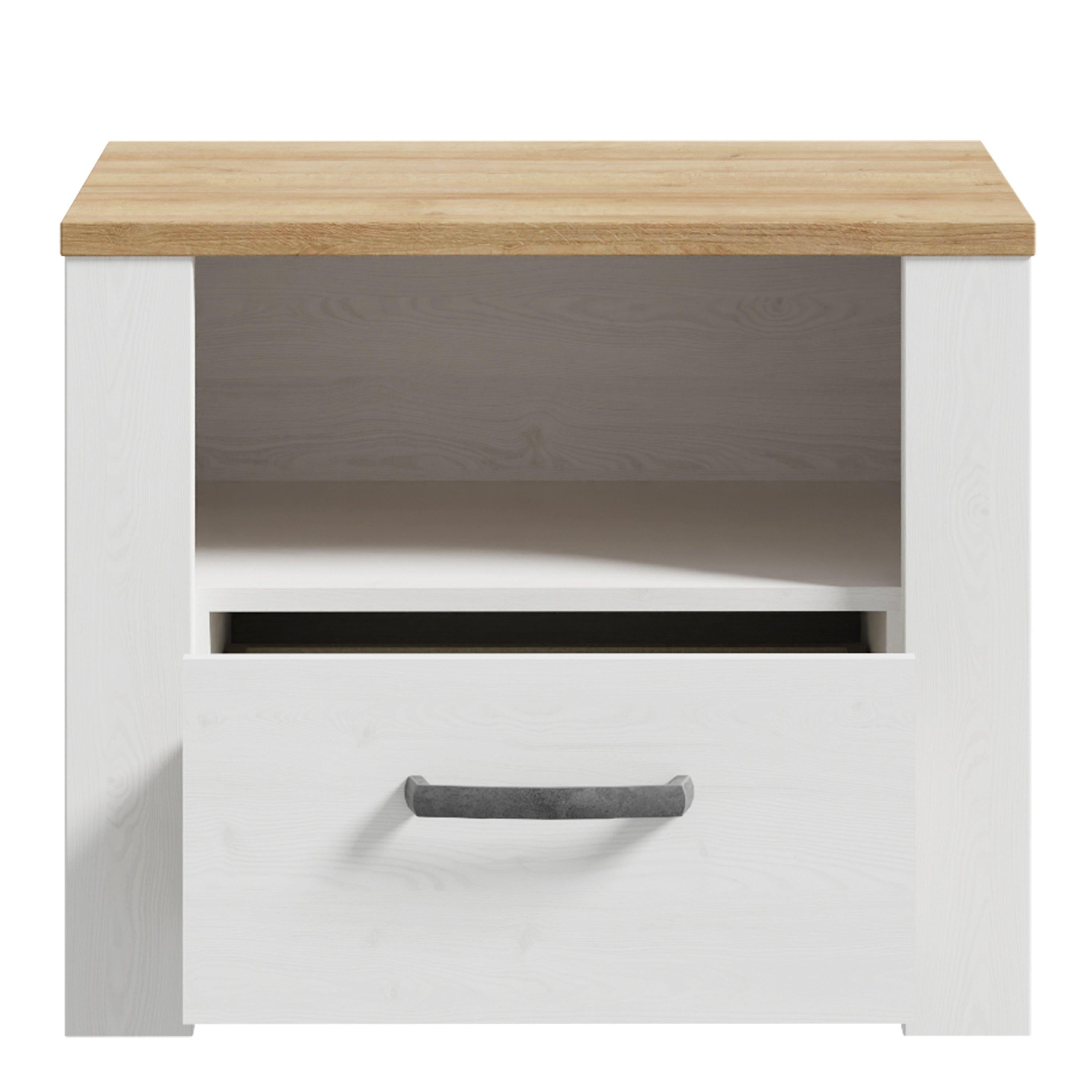 Bohol 1 Drawer Bedside I n Navy Oak - image 4