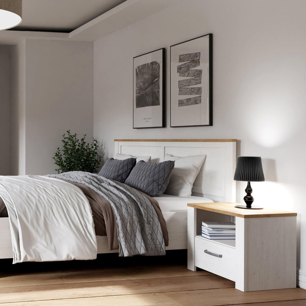Bohol 1 Drawer Bedside I n Navy Oak - image 6