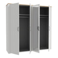 Bohol 2 Door 2 Mirrored Door Wardrobe in Riviera Oak/White - image 3