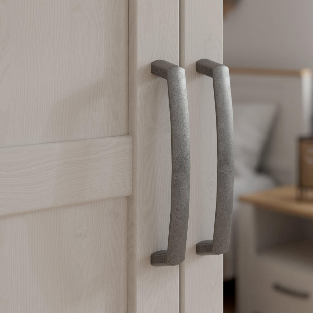 Bohol 2 Door 2 Mirrored Door Wardrobe in Riviera Oak/White - image 8