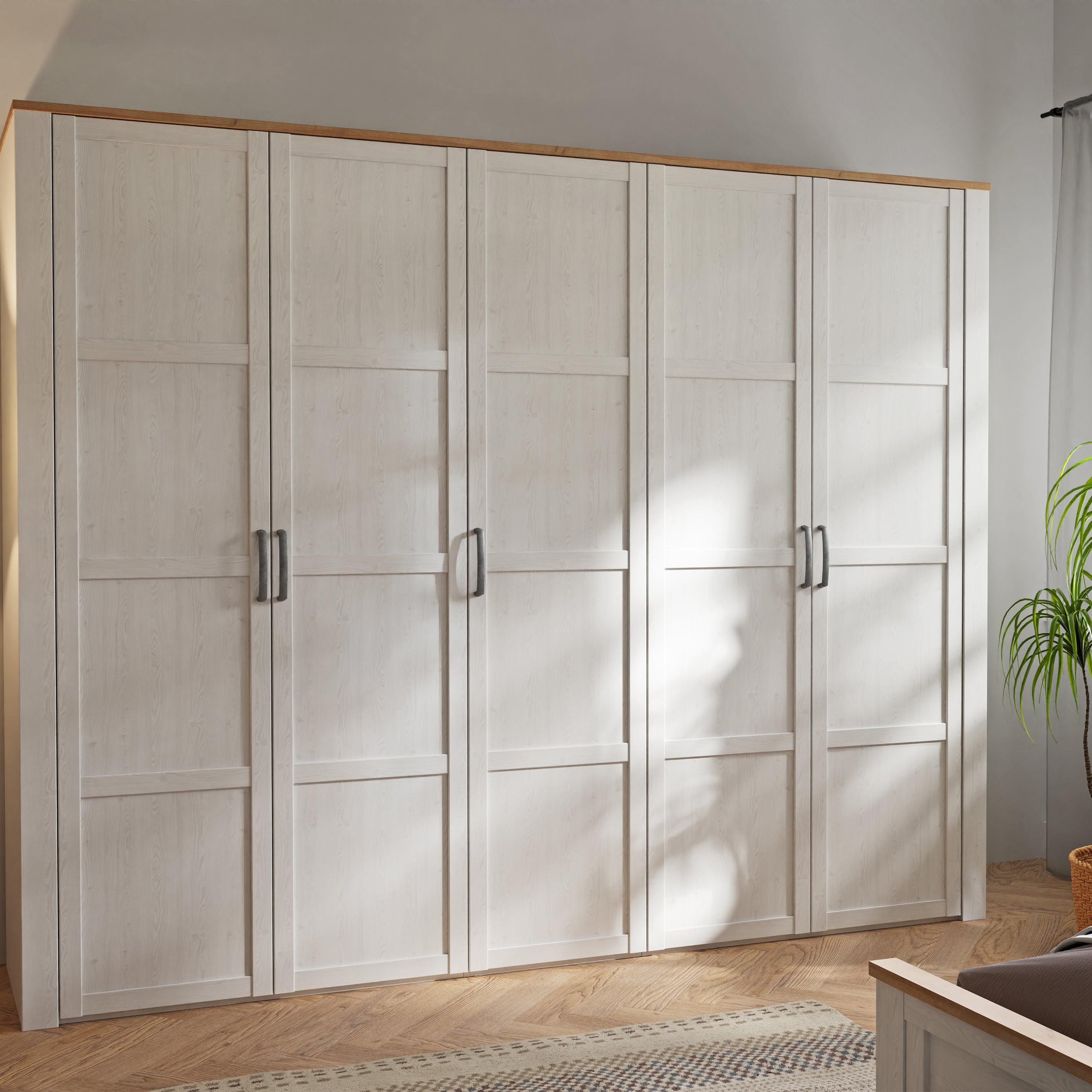 Bohol 5 Door Wardrobe in Riviera Oak/White - image 6