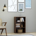 Essential Low Narrow 2 Shelf Bookcase in Vintage Oak - image 4