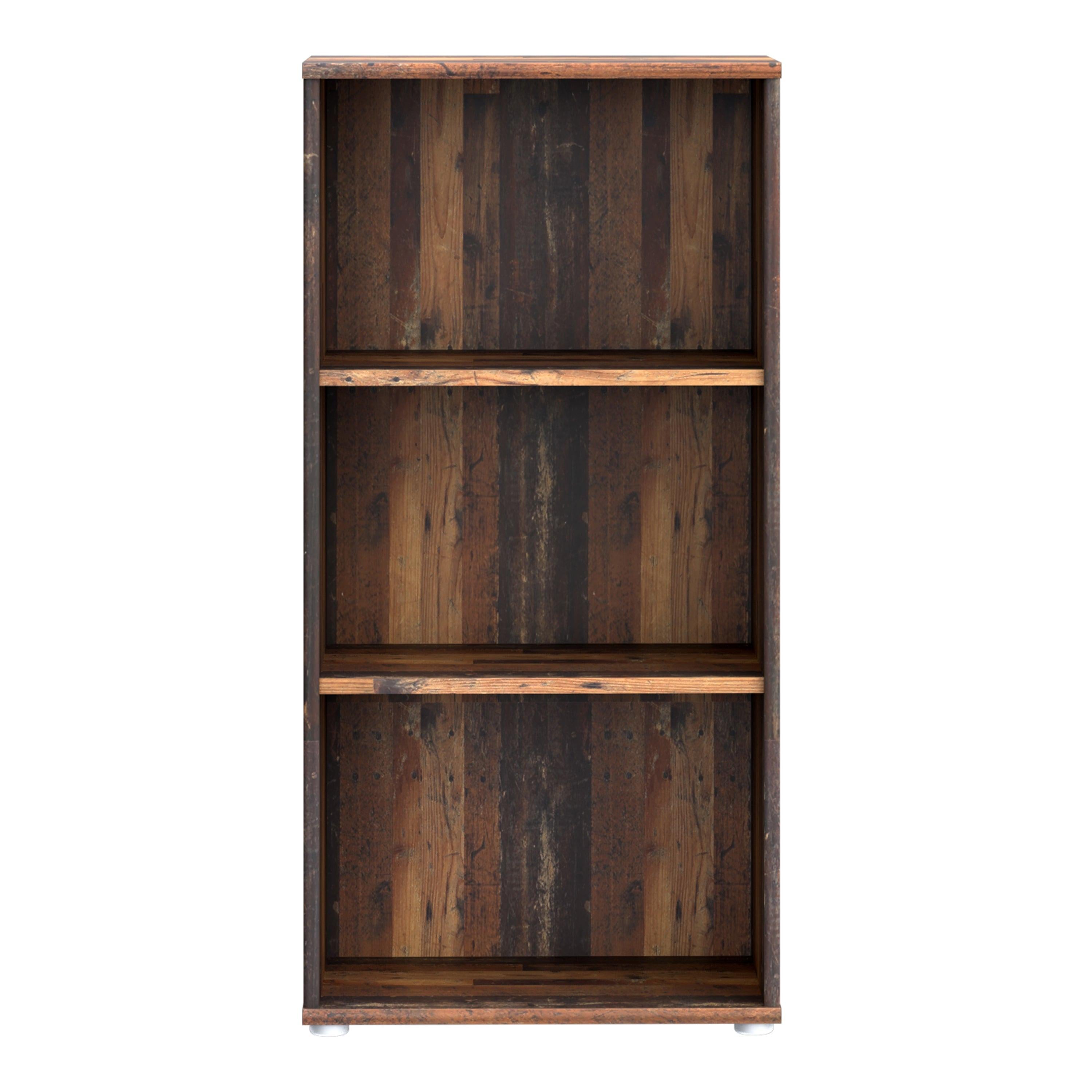 Essential Tall Narrow 2 Shelf Bookcase in Vintage Oak - image 2