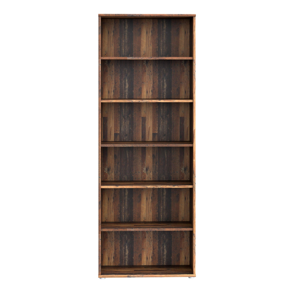 Essential Wide 5 Shelf Bookcase in Vintage Oak - image 2
