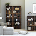Essential Wide 5 Shelf Bookcase in Vintage Oak - image 3