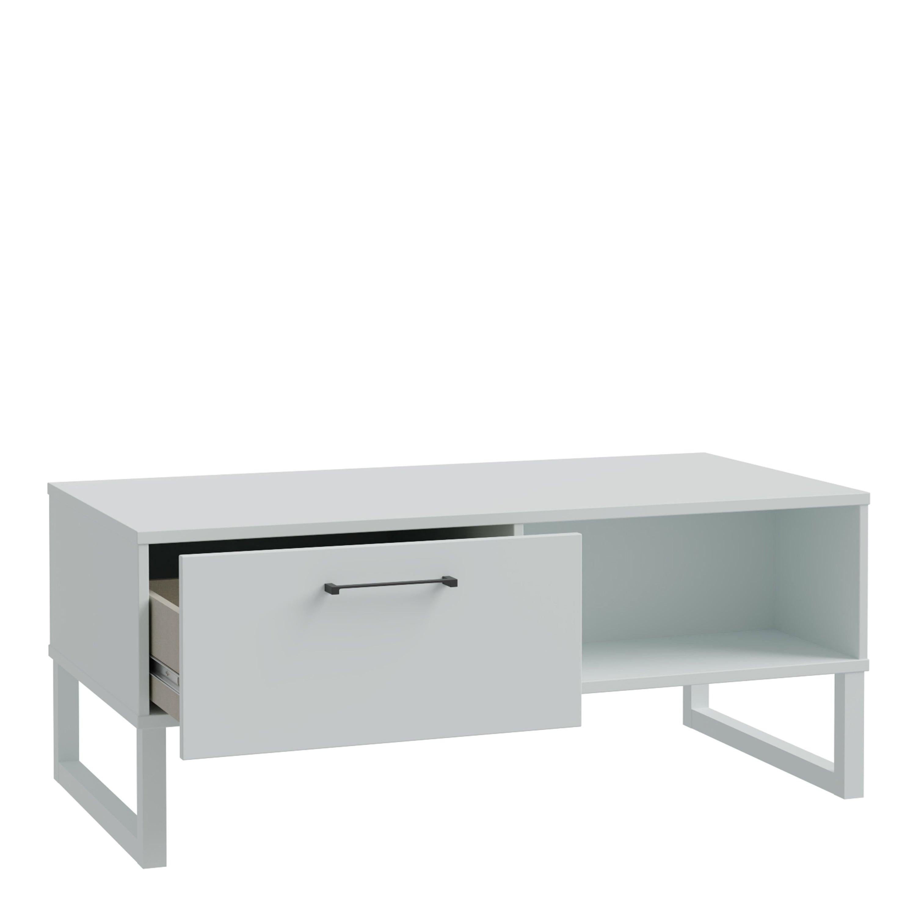 Sali 1 Drawer Coffee Table in Light Grey - image 3