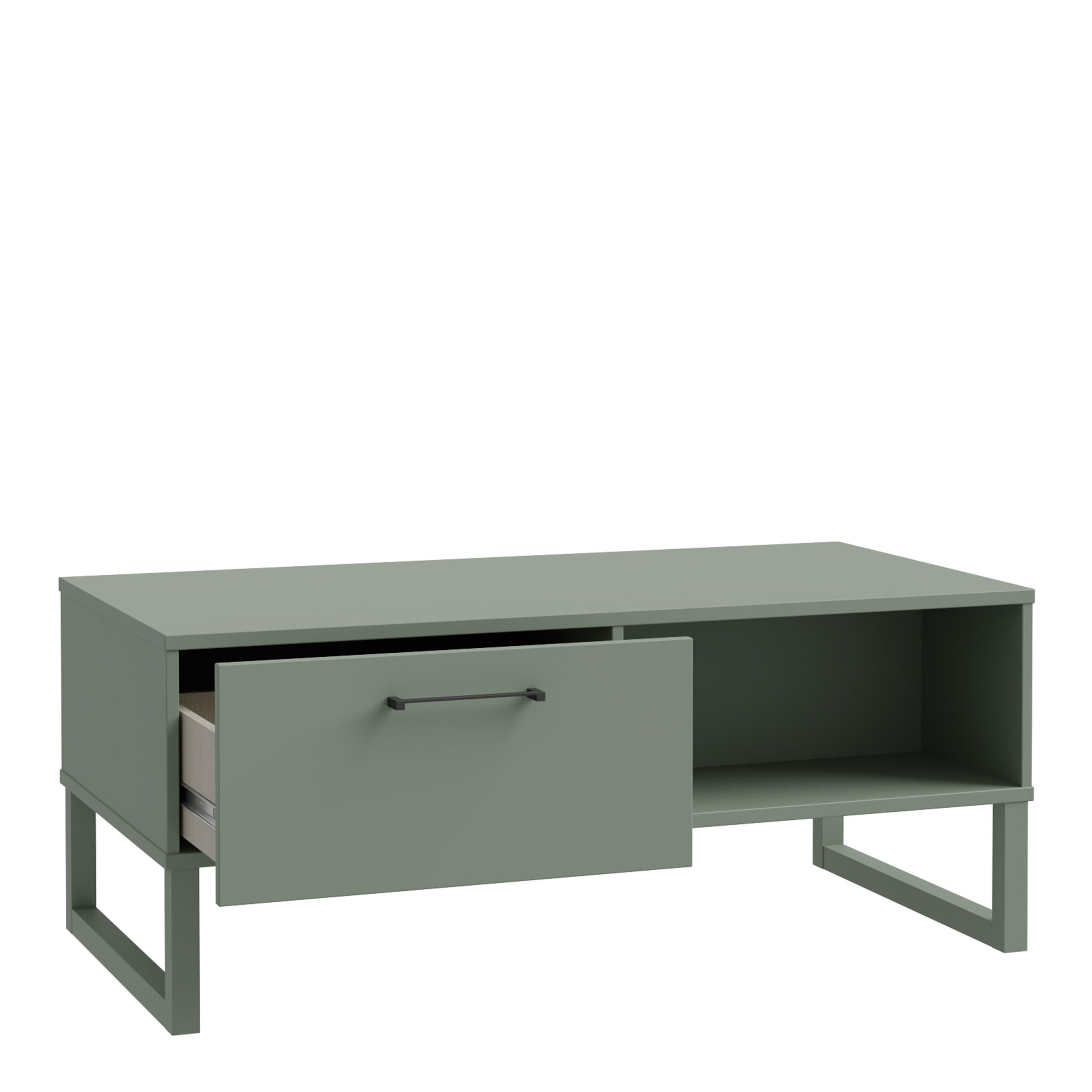 Sali 1 Drawer Coffee Table in Sage Green - image 3
