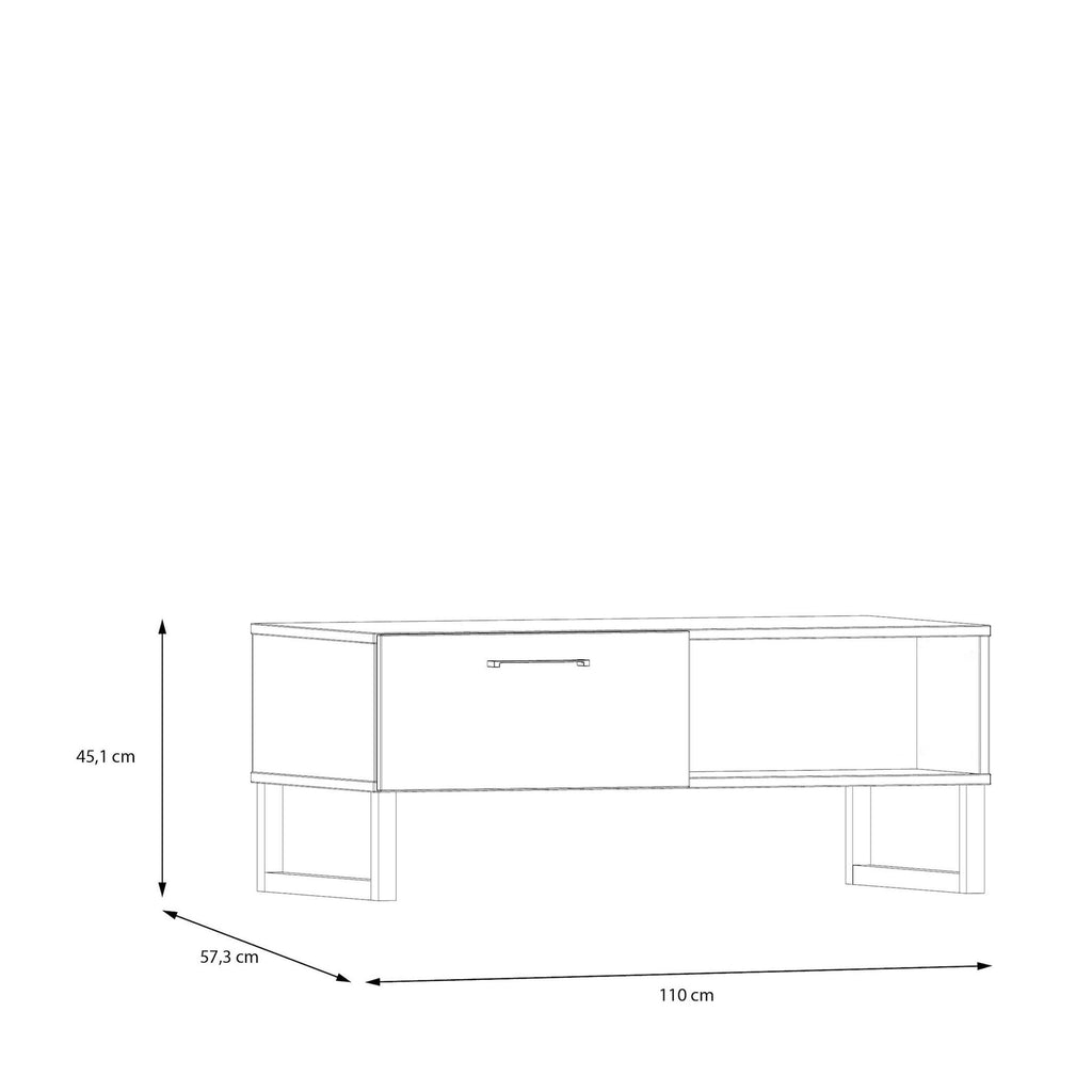 Sali 1 Drawer Coffee Table in Sage Green - image 7