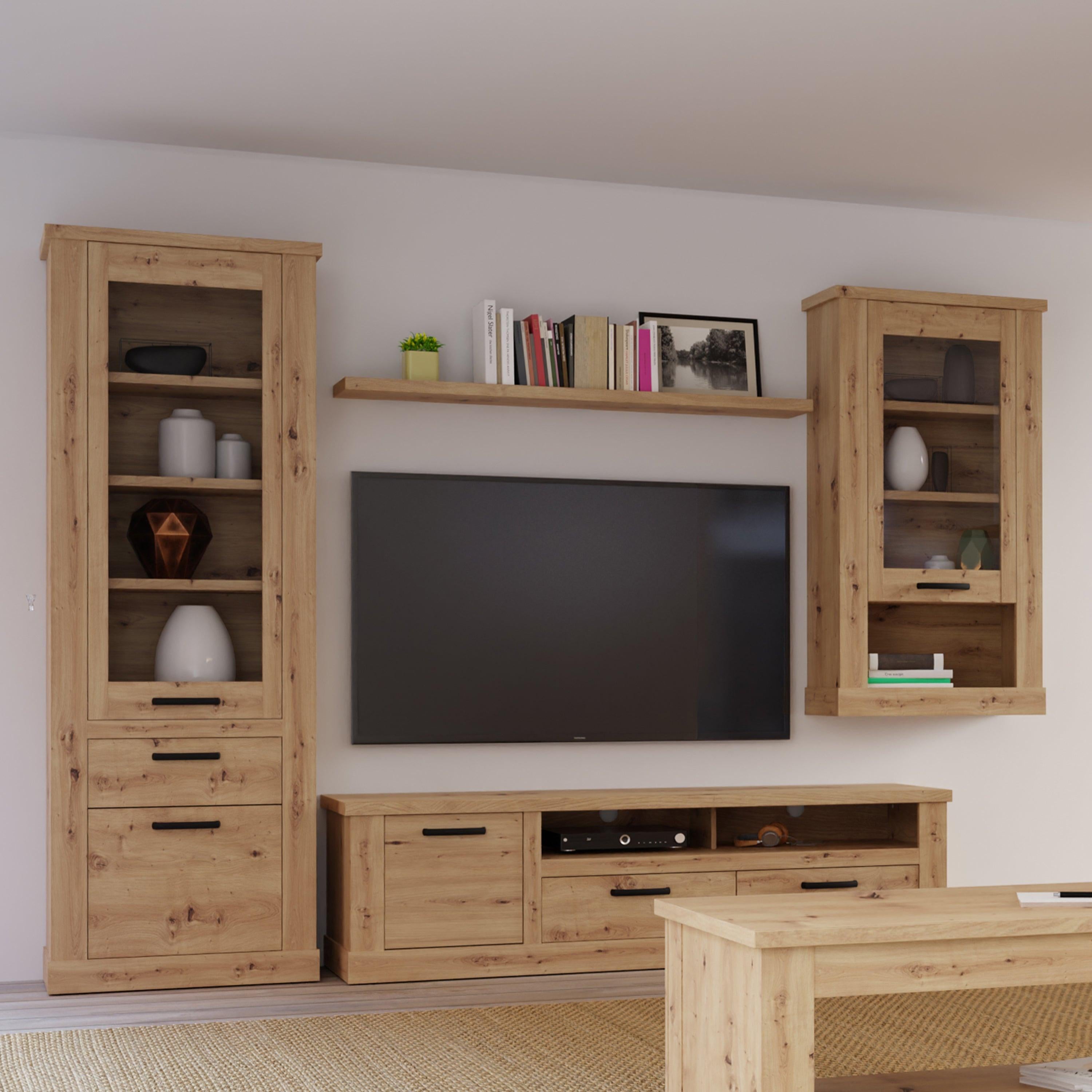 Corona 140cm Wall Shelf in Artisan Oak - image 4