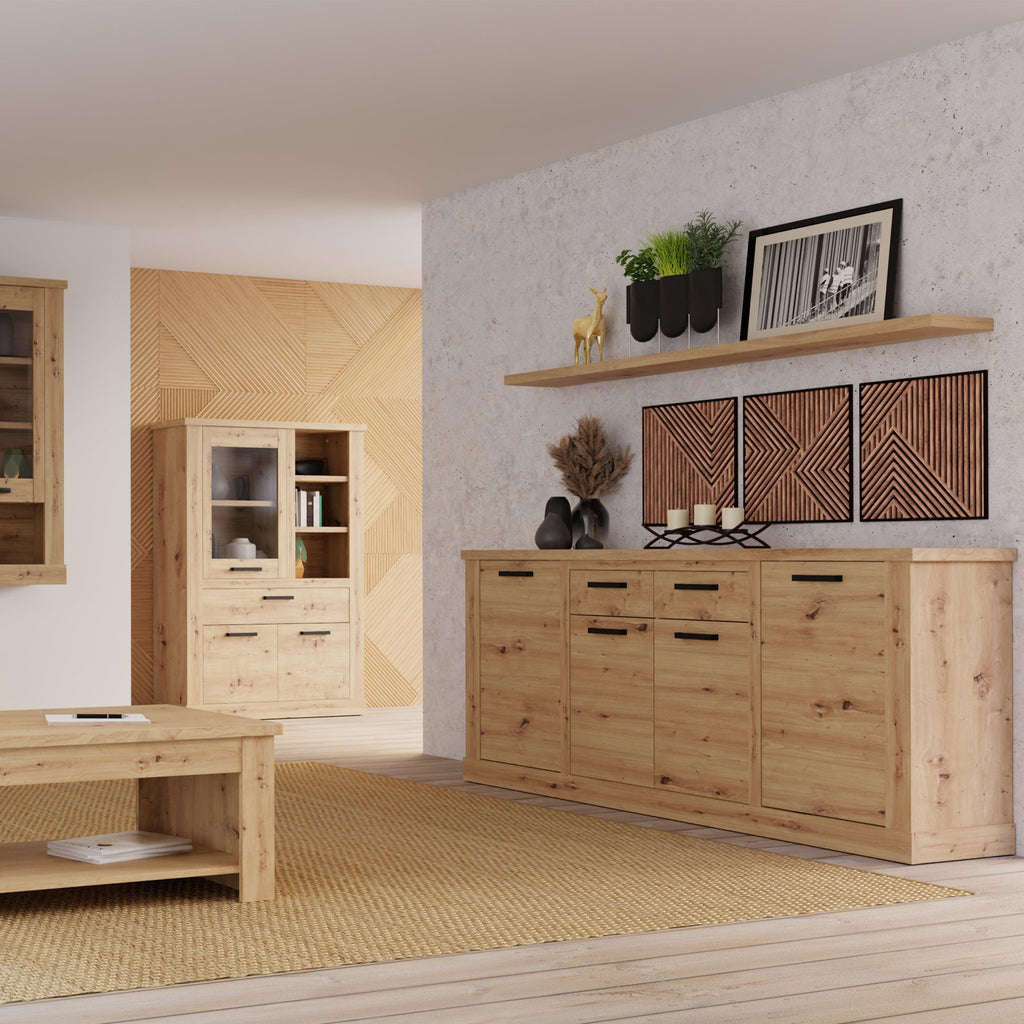 Corona 200cm Wall Shelf in Artisan Oak - image 4