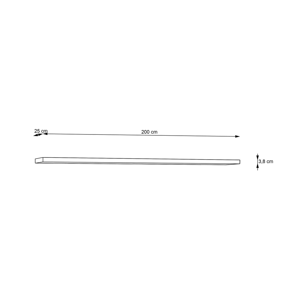 Corona 200cm Wall Shelf in Artisan Oak - image 6
