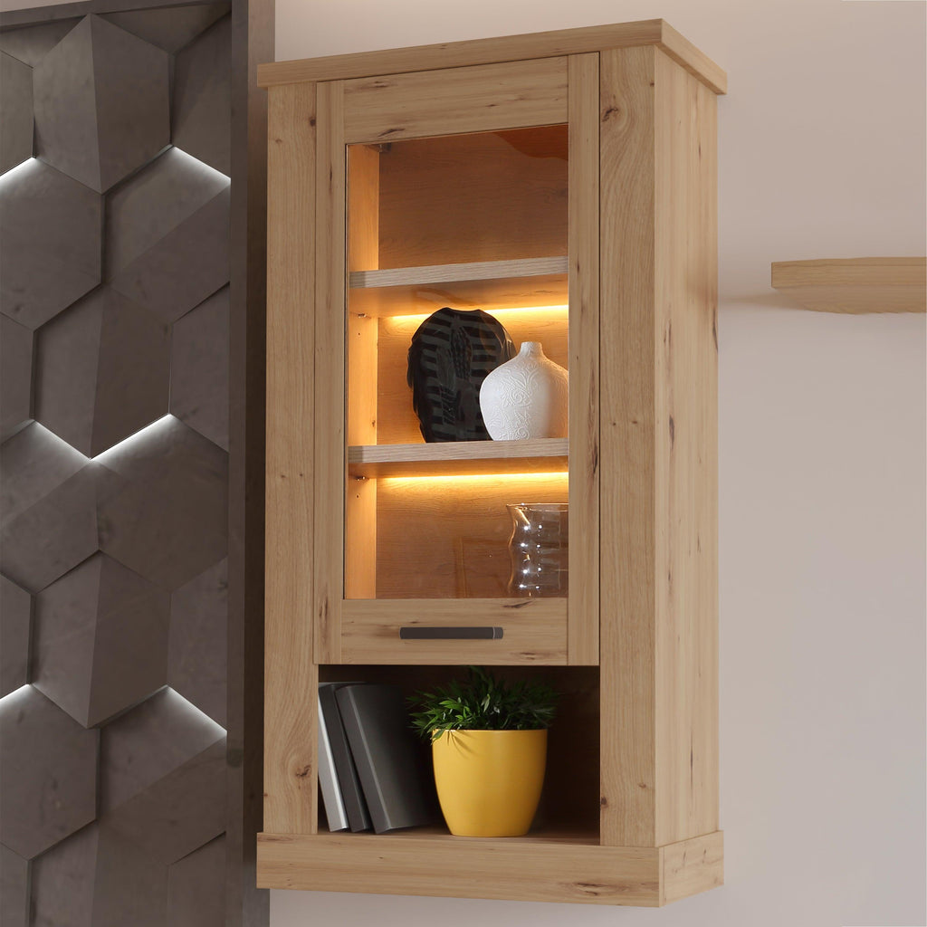 Corona Wall Display cabinet in Artisan Oak - image 7