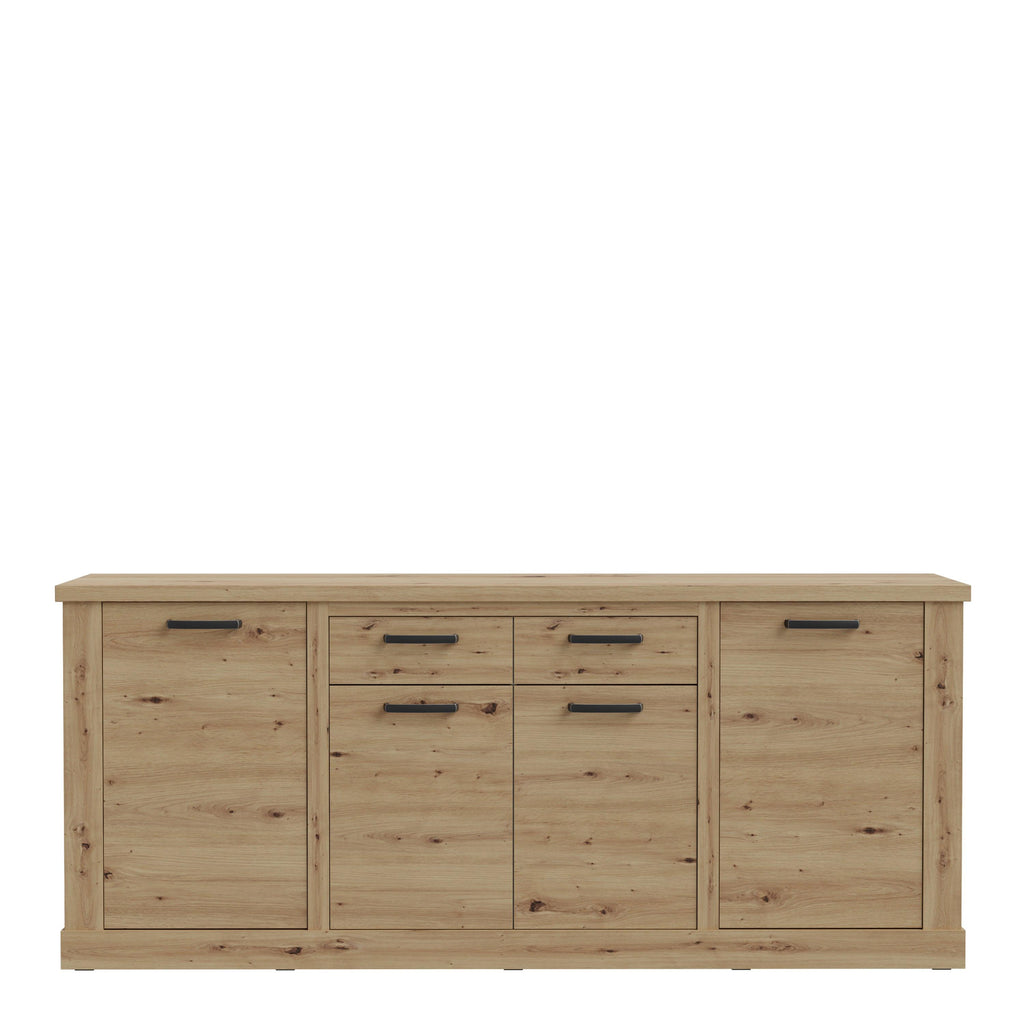 Corona 4 Door 2 Drawer Sideboard in Artisan Oak - image 2