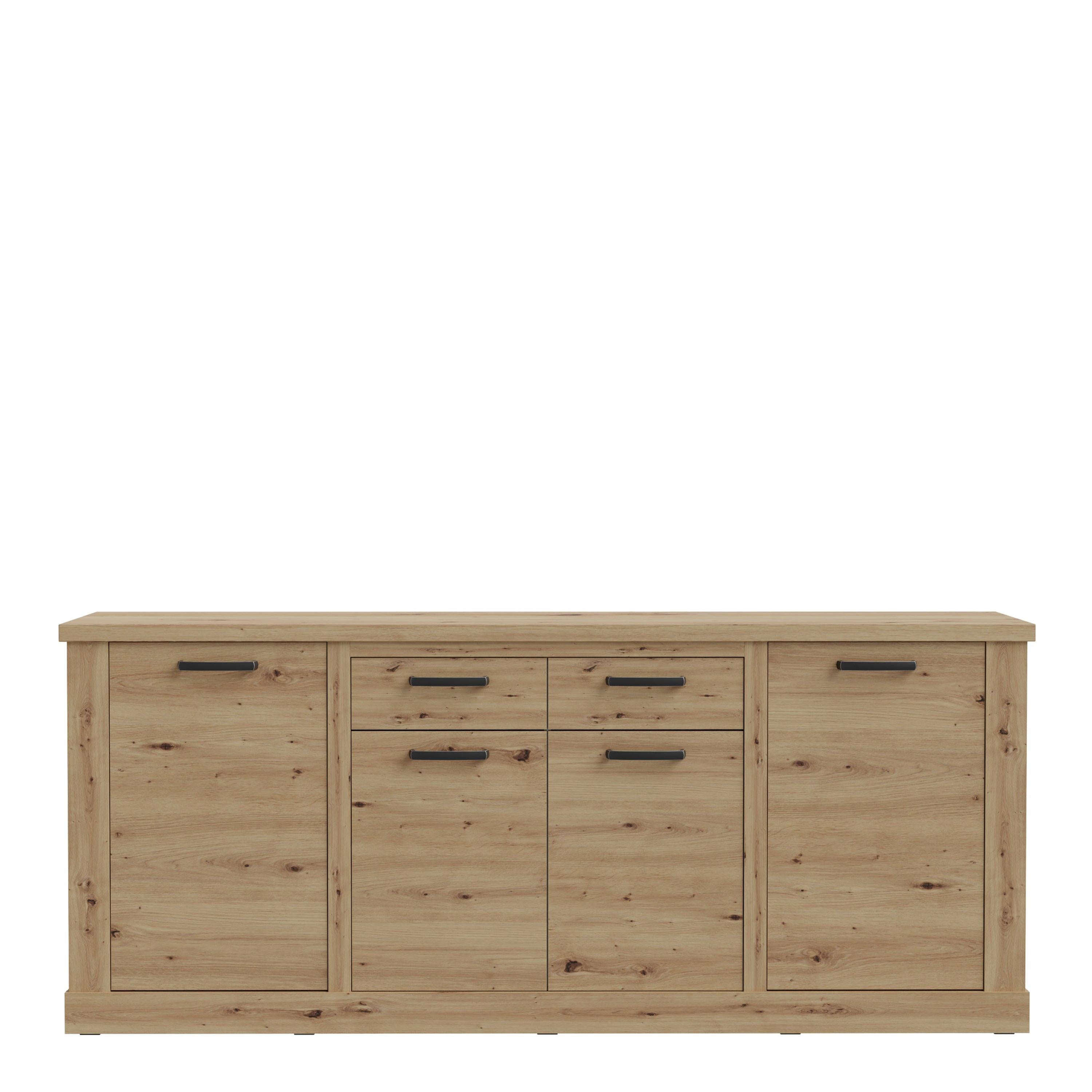 Corona 4 Door 2 Drawer Sideboard in Artisan Oak - image 2