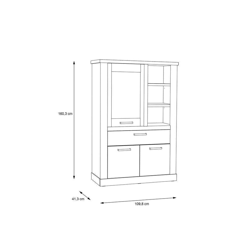Corona Display Cabinet in Artisan Oak - image 8