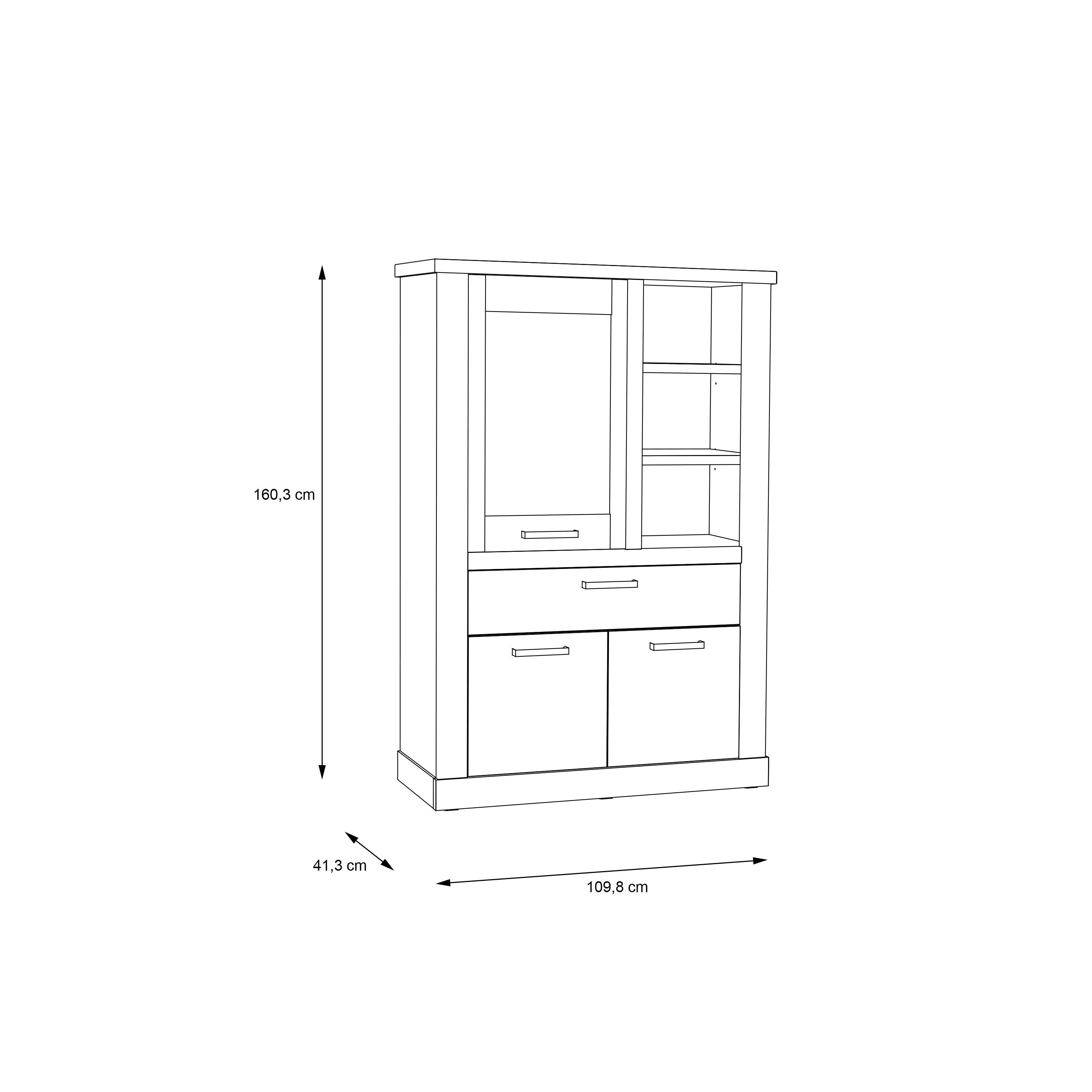Corona Display Cabinet in Artisan Oak - image 8