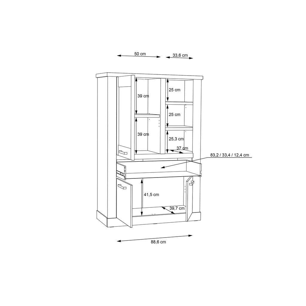 Corona Display Cabinet in Artisan Oak - image 9