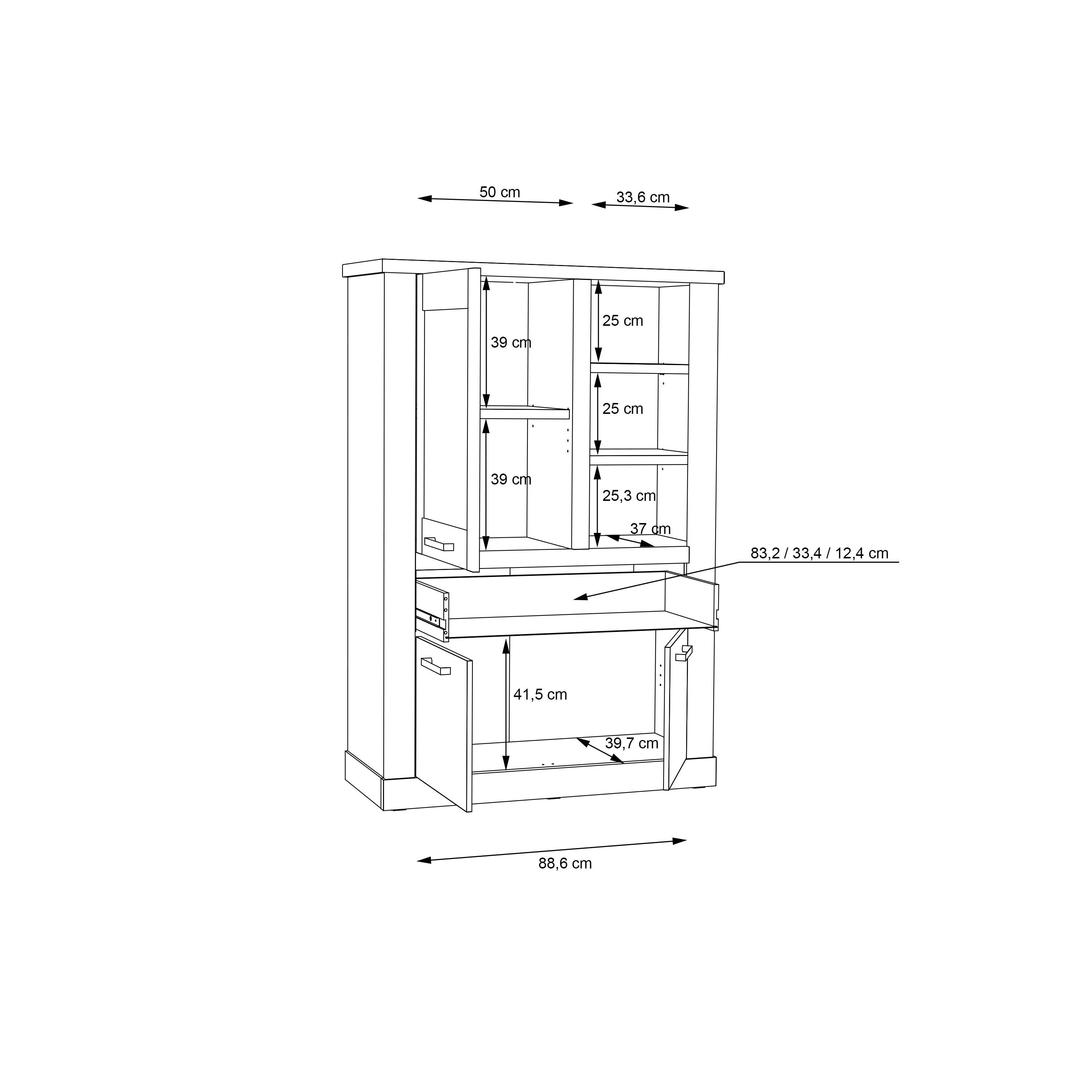 Corona Display Cabinet in Artisan Oak - image 9