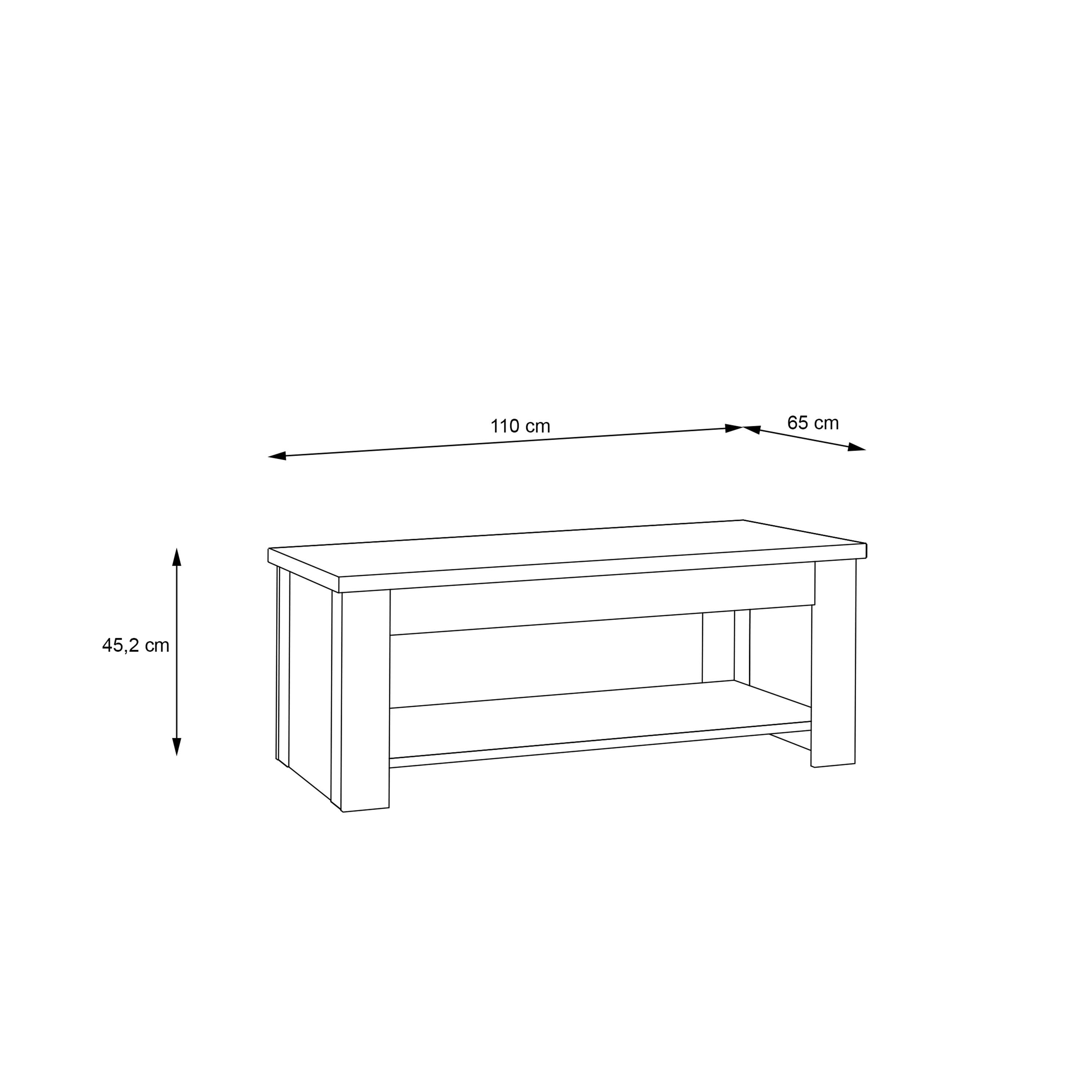 Corona Rising Coffee Table in Artisan Oak - image 8