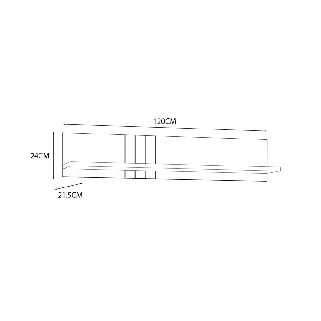 Grafton Wall Shelf in Cream and Oak - image 5