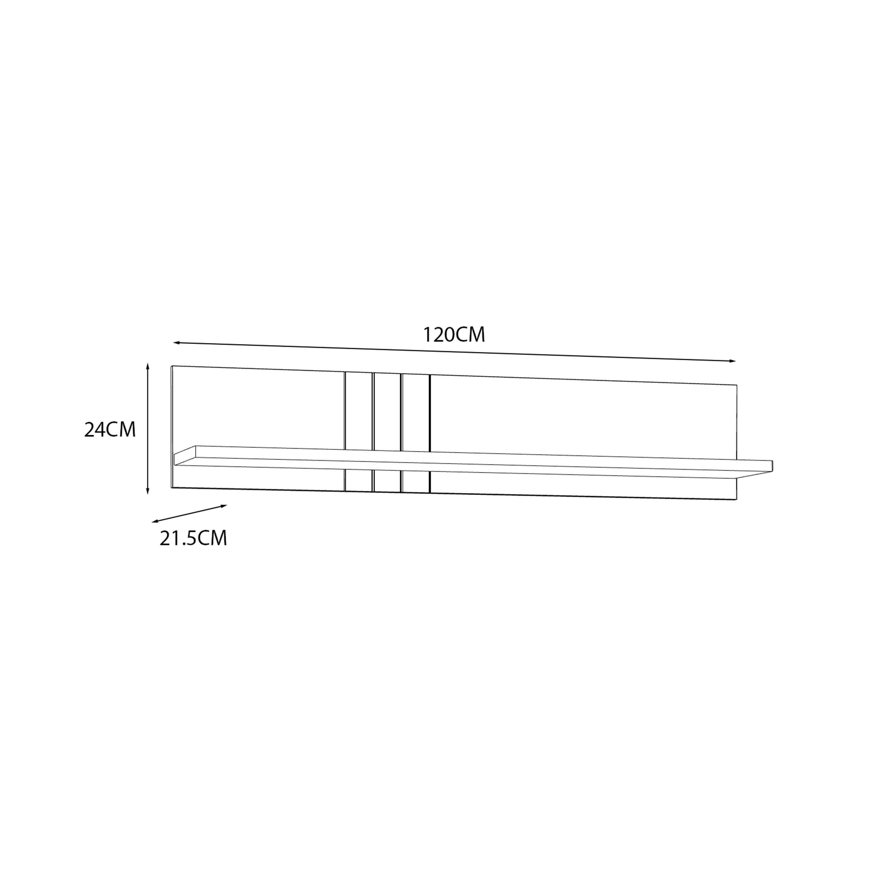 Grafton Wall Shelf in Cream and Oak - image 5