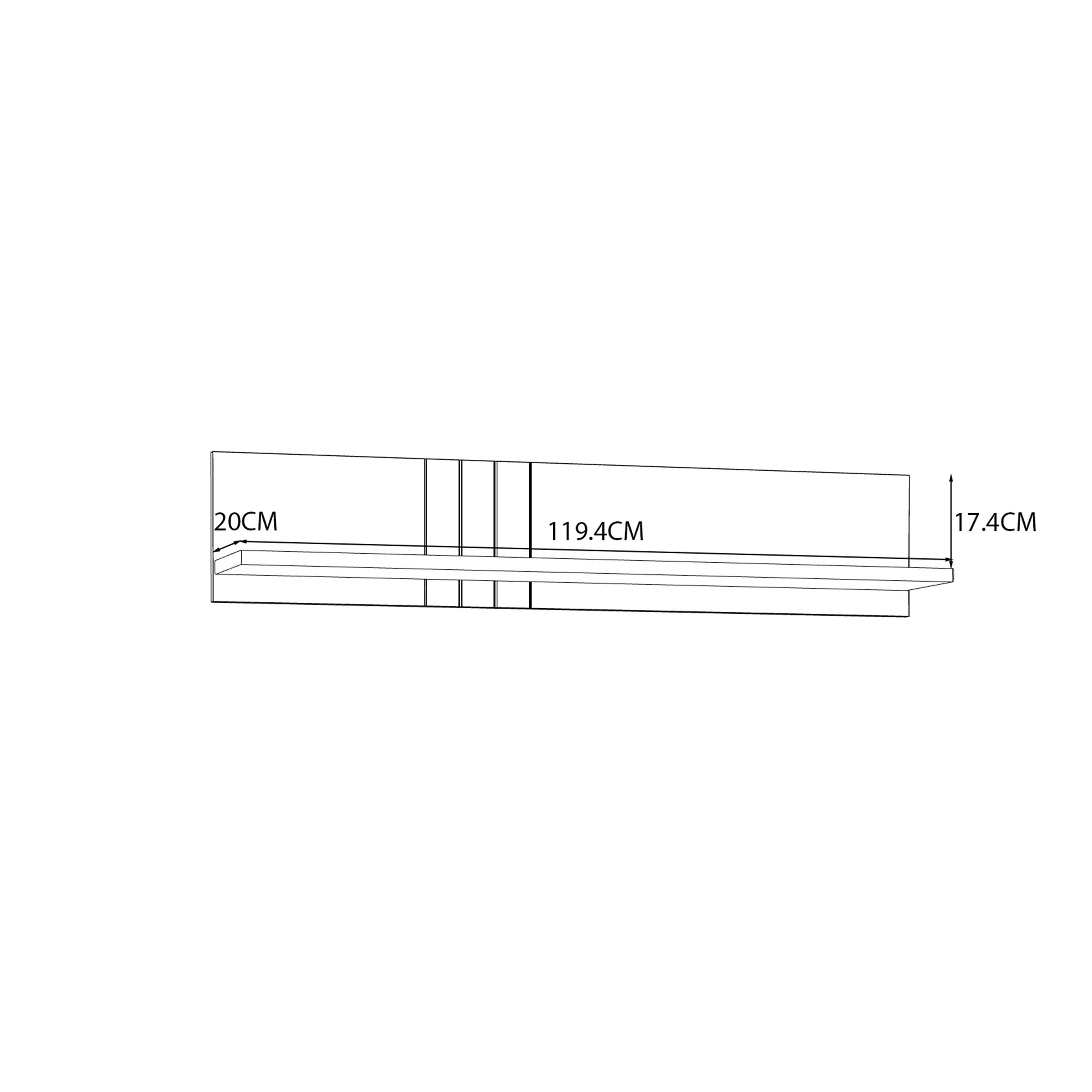 Grafton Wall Shelf in Cream and Oak - image 6