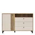 Grafton 1 Door 3 Drawer Chest in Cream and Oak - image 2