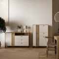 Grafton 1 Door 3 Drawer Chest in Cream and Oak - image 5