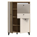 Grafton 3 Door 1 Drawer Cabinet in Cream and Oak - image 3