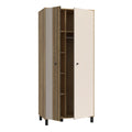 Grafton 2 Door Wardrobe in Cream and Oak - image 3