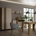 Grafton 2 Door Wardrobe in Cream and Oak - image 5