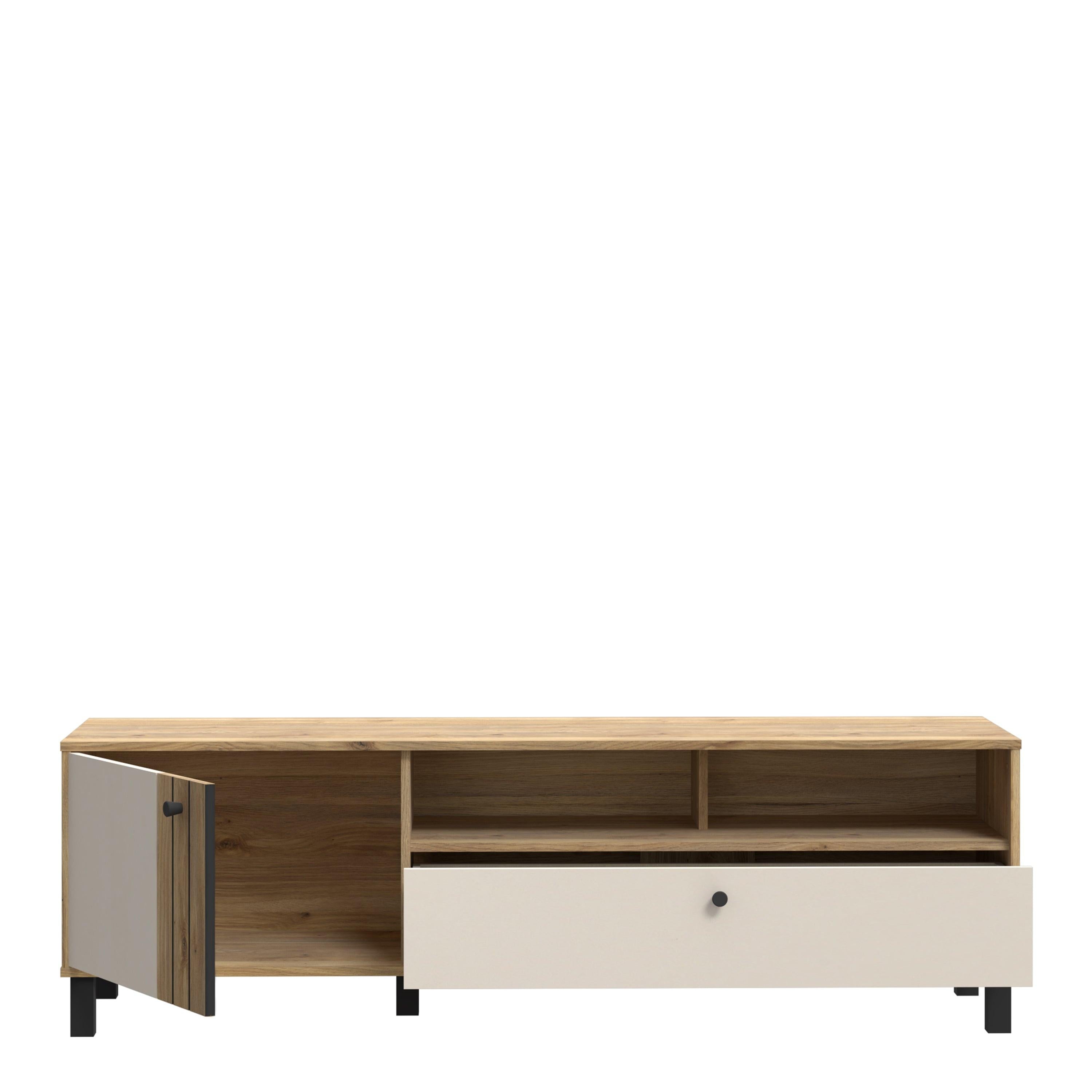 Grafton TV Unit n Cream and Oak - image 4