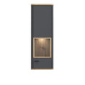 Klara Display Cabinet with 1 Glass Door in Grey and Oak inc LED Lighting - image 2