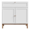 Wensley 2 Door 1 Drawer Console in Light Grey and Oak - image 2