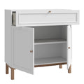 Wensley 2 Door 1 Drawer Console in Light Grey and Oak - image 3