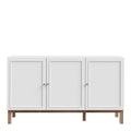 Wensley 3 Door 1 Drawer Sideboard in Light Grey and Oak - image 2