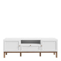 Wensley 2 Door 1 Drawer TV Unit in Light Grey and Oak - image 2